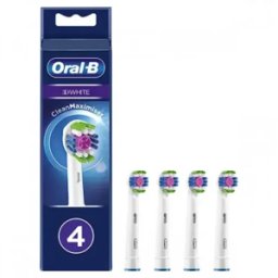 Braun Recambio Cabezal Oral-B 3D White Pack 4 Unidades Cepillo Dental