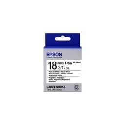 Epson LK-5WB2 Cinta magnética negro sobre blanco 18mm (C53S655001)