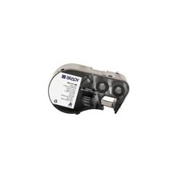 Brady M4-131-499 etiquetas de tejido de nailon negro sobre blanco 25,4 mm x 12,7 mm