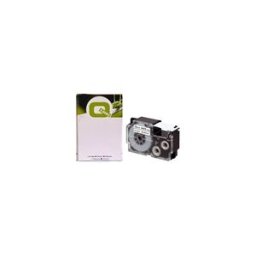Q-Nomic Casio XR-18WE cinta negra sobre blanca de 18 mm