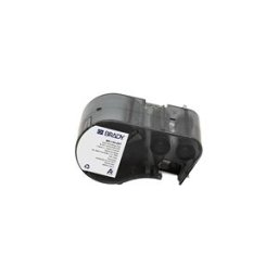 Brady M5-134-427 etiquetas de vinilo laminado negro sobre blanco/transparente 38,1 mm x 44,45 mm x 12,7 mm