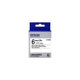 Epson LK-2WBN Cinta estandar negro sobre blanco 6mm (C53S652003)