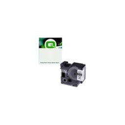 Q-Nomic 1734524 IND RHINO cinta nylon flexible negro sobre blanco 24mm