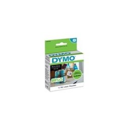 Dymo S0929120 etiqueta cuadrada negro sobre blanco 25 x 25mm