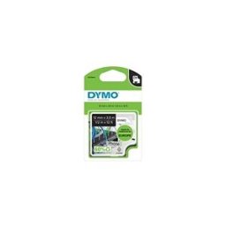 Dymo 16957 (S0718040) cinta nylon flexible negro sobre blanco 12mm