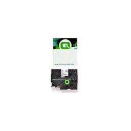 Q-Nomic TZe-SE4 cinta de seguridad negro sobre blanco 18 mm