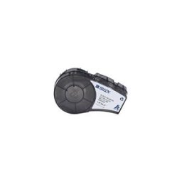 Brady M21-131-499 cinta de tela de nylon negro sobre blanco 25,40 mm x 12,70 mm