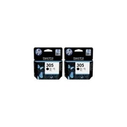 HP 305 Pack 2 cartuchos negros