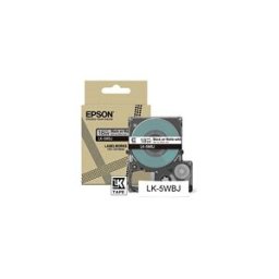 Epson LK-5WBJ cinta mate negro sobre blanco 18mm