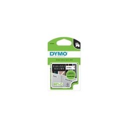 Dymo 16959 (S0718060) cinta poliéster permanente negro sobre blanco 12mm