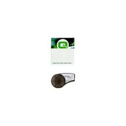 Q-Nomic M21-1000-427 Cinta Vinilo laminado Negro sobre blanco 25,4mmx4,3M