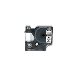 Q-Nomic 53713 (S0720930) cinta plástica negro sobre blanco 24mm