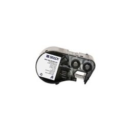 Brady M4C-500-595-BK-WT etiquetas de vinilo blanco sobre negro 12,70 mm x 7,62 m