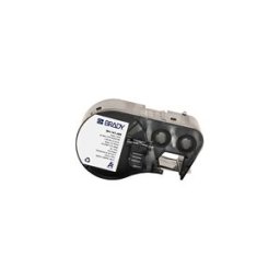 Brady M4-141-499 etiquetas de tejido de nailon negro sobre blanco 25,4 mm x 57,15 mm