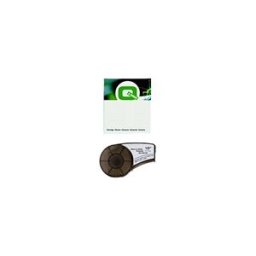 Q-Nomic M21-500-423 cinta de poliéster negro sobre blanco 12,7 mm x 6,40 m
