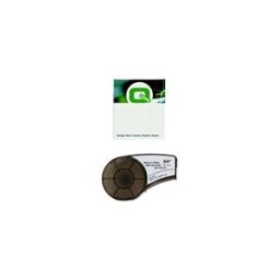 Q-Nomic M21-750-427 Cinta Vinilo laminado Negro sobre blanco 19,1mm x 4,30M