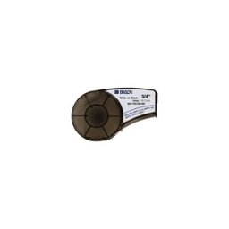 Brady M21-750-595-BK cinta vinilo blanco sobre negro 19,1mm x 6,40M