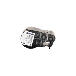 Brady M4-143-427 etiquetas de vinilo laminado negro sobre blanco/transparente 25,4 mm x 31,7 mm x 12,7 mm
