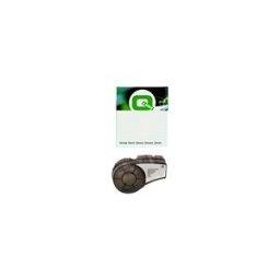 Q-Nomic M21-375-423 cinta de poliéster permanente negro sobre blanco 9,53 mm x 6,40 m