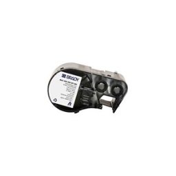Brady M4C-500-595-WT-BK cinta de vinilo negro sobre blanco 12,7 mm x 7,62 m