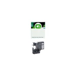 Q-Nomic S0718040 / 16957 cinta nylon flexible negro sobre blanco 12mm