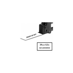 Q-Nomic S0773860 / 1734821 IND Rhino cinta auto-laminable negro sobre blanco 24mm
