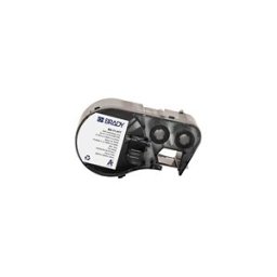 Brady M4-11-427 etiquetas de vinilo laminado negro sobre blanco/transparente 19,05 mm x 12,7 mm x 9,53 mm