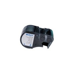 Brady M4-17-595 etiquetas de vinilo negro sobre blanco 25,40 mm x 12,70 mm