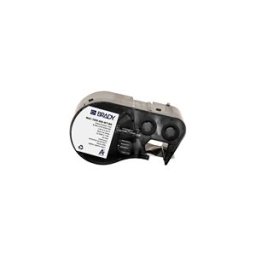 Brady M4C-1000-595-WT-BK cinta de vinilo negro sobre blanco 25,4 mm x 7,62 m