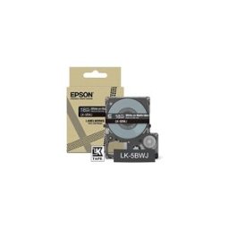 Epson LK-5BWJ cinta mate blanco sobre negro 18mm