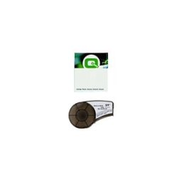 Q-Nomic M21-750-595-WT Cinta Vinilo Negro sobre blanco 19,1mm x 6,40M