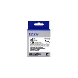 Epson LK-4WBA5 Cinta termoretráctil negro sobre blanco 5mm (C53S654904)