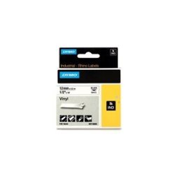 Dymo 18444 (S0718600) IND Rhino cinta vinilo negro sobre blanco 12mm