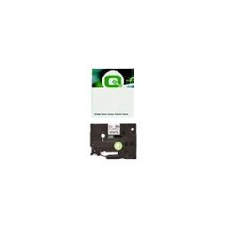 Q-Nomic TZe-N201 cinta no laminada negro sobre blanco 3,5 mm