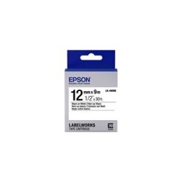 Epson LK-4WBN Cinta negro sobre blanco 12mm (C53S654021)