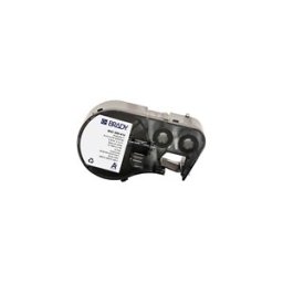 Brady M4C-500-414 etiquetas de material velcro de poliéster negro sobre blanco 12,70 mm x 3,66 m