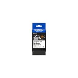 Brother HSe-211E cinta termorretráctil negro sobre blanco (6mm)