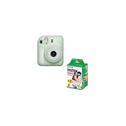 Fujifilm instax mini 12 Verde Pack cámara + Papel foto