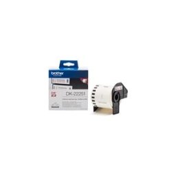 Brother DK-22251 Cinta continua negro/rojo sobre blanco Papel Multipropósito 62mmx15,24M