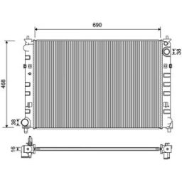 Radiador Valeo 701203