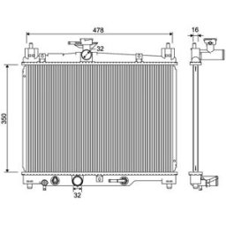 Radiador Valeo 701330