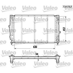 Radiador Valeo 731757
