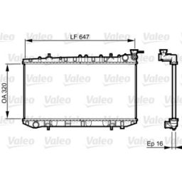 Radiador Valeo 731664