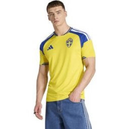 Adidas Camiseta de hombre 1ª equipación Suecia Mundial 2026 . (XL) Amarillo / Azul