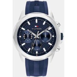 Tommy Hilfiger Reloj de hombre Lars 1710649 de silicona azul. Azul