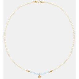 El Corte Inglés Collar de oro y perla. Blanco