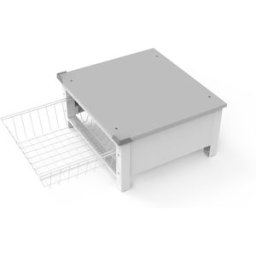 Meliconi Base para lavadora o secadora con cesta extraíble Base Space Basket . Blanco