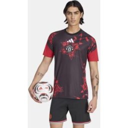 Adidas Camiseta De Hombre Prematch Manchester United Fc 2026-2027 . (XL) Rojo / Negro