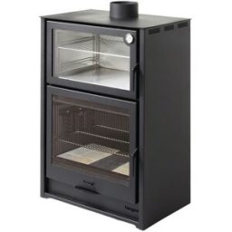 Hergom Estufa Leña con Horno Arce. Negro