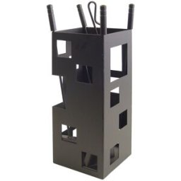 Imex El Zorro Conjunto Accesorios Chimenea 4 Pzas Cuadrado. Negro